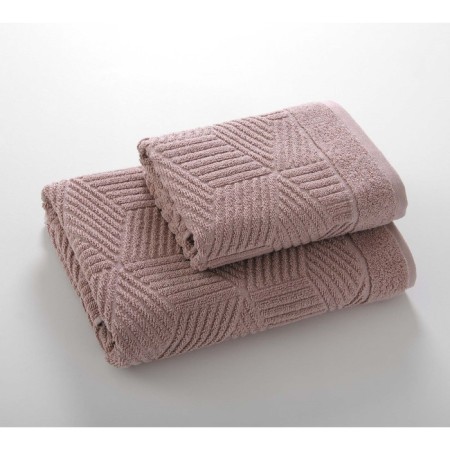 Tainted towel "Wales", 500 grams, size 50x90 cm, color is a souxy rose-1