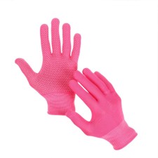 Garden, nylon gloves, with nitrilum semi -recess, size 10, orange, Greengo