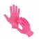 Garden, nylon gloves, with nitrilum semi -recess, size 10, orange, Greengo