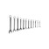 A set of combined keys Rexant 12-5842, mirror chrome, 12 items