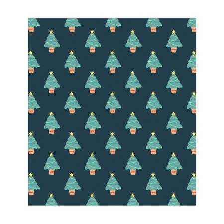 Set of napkins for setting the table "Field of Christmas trees", rectangular, size 32x46 cm, 4 pcs-1
