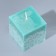 Interior candle for Comfort, turquoise, 5 x 5 cm