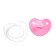 Nipple - silicone dummy orthodontic, from 0 months, with a cap, pink color