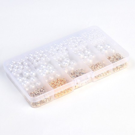 Set for creating jewelry "Pearl beads", bead size: from 2 to 12 mm-2