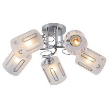 Ceiling light ESCADA, 1120/5PL. 5x40W, E27, 530x530x220 mm, chromium color