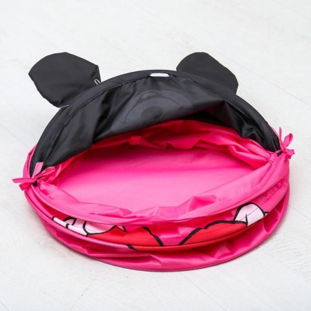 Корзина для игрушек "Мои игрушки" Минни Маус с ручками и крышкой-2