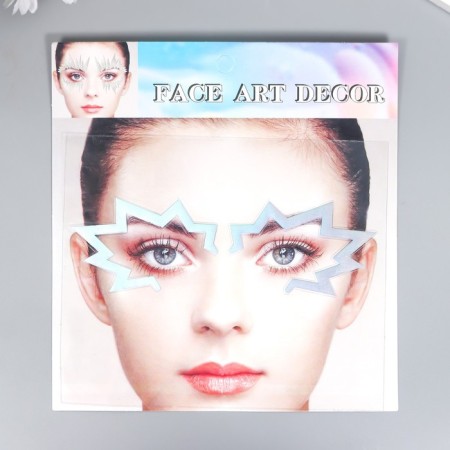 Plastic sticker "Silver pattern" mix 16x17 cm-3
