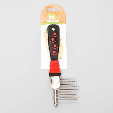 Coltunoresis of the side 9 blades, 6.5 x 19 cm, black-red-7