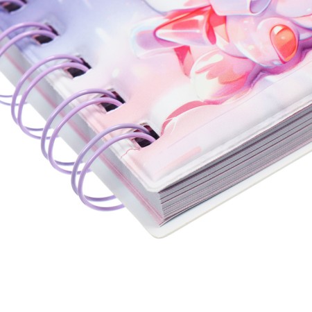 Notebook Gift Book on the comb 80l, line, color block, PVC Bunny PVC cover (10x10.5cm) 10539-3