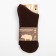Men's socks with yak down, chocolate color, size 41-43