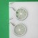 Earrings plastic "goodies" lime, the color is light green
