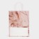Craft package, pale pink, "marble", 27 x 21 x 11 cm