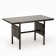 Garden table "Farell" dining, weaving: artificial rattan, 120 x 70 x 70 cm