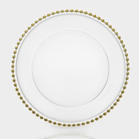 Glass of glass substitution "Orbit", d = 32 cm, gold color
