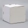 Box for a cake with a window, "cake", white, 26 x 26 x 30 cm