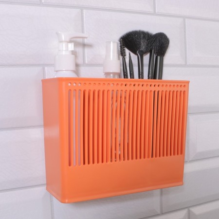 Organizer for storage "Classic", hinged, 3 sections, with an adhesive base, 18.5 × 14.3 × 7.5 cm, color mix-1
