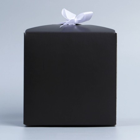 Gift folding box, packaging, “black”, 12 x 12 x 12 cm-4