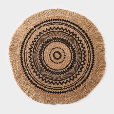 Serving napkin "Africa", d = 35 cm, black color