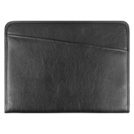 Business folder, artificial leather, 360 x 260 x 30 mm, 3 hotels with a zipper pocket, 6d81 "lux", black-1