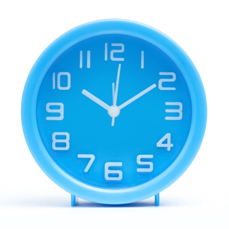 Clock - desktop an alarm clock, discrete move, 10 x 10 cm, aa