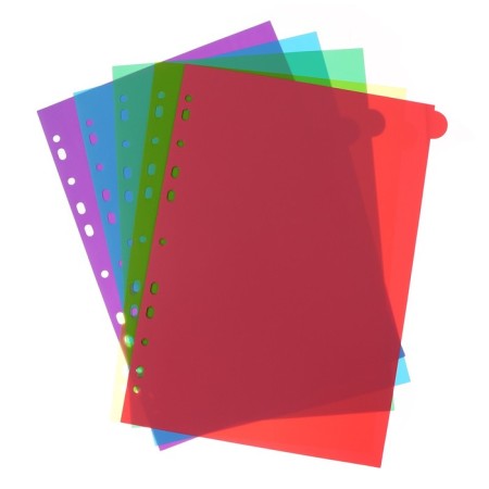 A4 sheet separator (245 x 305 mm), color, 12 sheets, "Devente. Pastel", polypropylene 140 μm, individual packaging-1