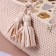 Luel with a mattress, 70 x 42 x 24 cm, beige, cotton