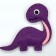 Set for creating a toy made of felt "Beautiful dinosaurus"