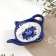 Stand for tea bags, gzhel, porcelain, 10x7 cm