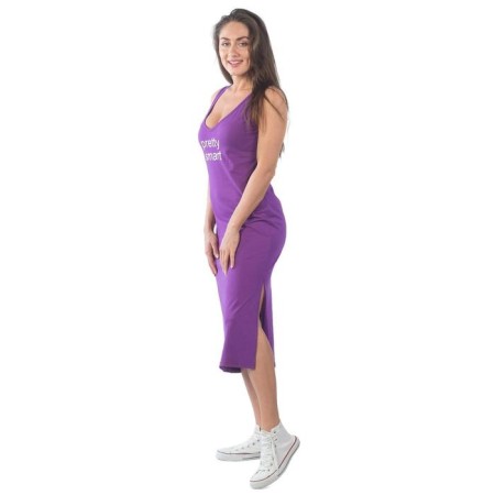 Female dress, size 44, purple color-2