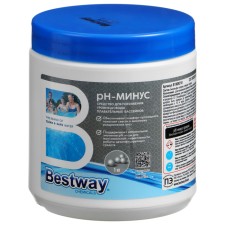 Remedy in granules to lower the pH level in pools
