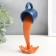 Souvenir Polystone "Blue Cup liquid gold - spray" 15x5x8 cm
