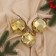 Set of balls plastic D-8 cm, 3 pcs "Gold" Geometry "gold