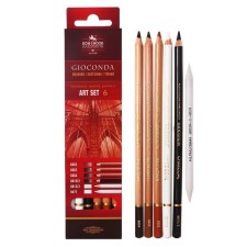 Artistic set in a pencil K-I-N 9035 Gioconda, 6 items, cards/units, euro suspension
