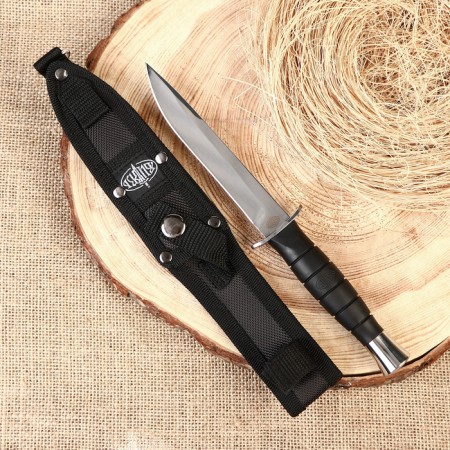 Light hiking knife "Admiral -2" steel - 65x13, handle - steel / rubber, 24 cm