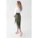 Artificial leather skirt with a belt, size 46