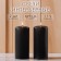 Set of candles - cylinders, 4x9 cm, set 2 pcs, 11 hours, black
