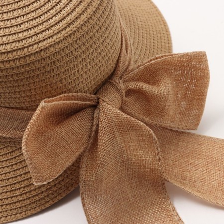 Women's hat minku, light brown color, rr 58-3
