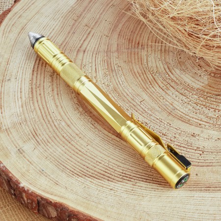 Hand-glass pen with whistle and knife 16cm-3