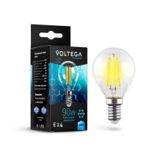 Лампа Voltega 7137, 9Вт, 4,5х4,5х7,8 см, E14, 820Лм, 4000К, цвет прозрачный