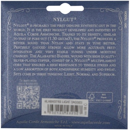 Half -compound strings for the classic guitar Aquila 98c 3 strings-2