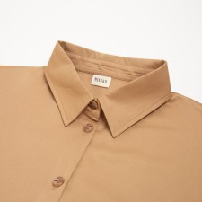Women's dress Minaku: Casual Collection, beige color, size 46