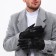 Male gloves, size 21, with insulation, black color
