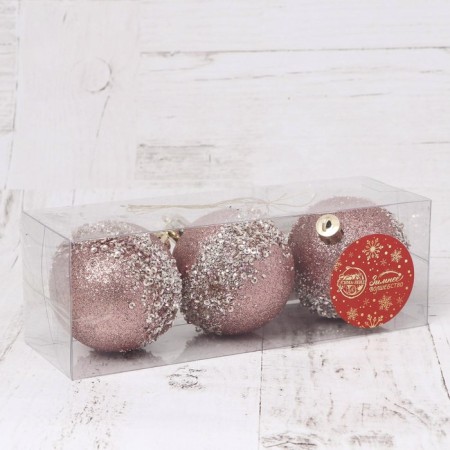 Set of balls plastic D-6 cm, 3 pcs "Jane Sprinking"-1