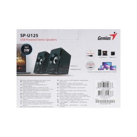 Computer speakers 2.0 Genius SP-125U, 2x1.5W, USB, black-7