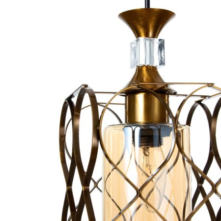 Bayerlux lamp "Infinity" E27 40W gold 15.5x15.5x18-118 cm-5