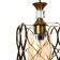 Bayerlux lamp "Infinity" E27 40W gold 15.5x15.5x18-118 cm