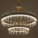 List "Alice" LED 160W 3 modes gold 73.5x73.5x62 cm Bayerlux