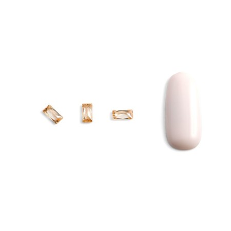 Crystals for volumetric inlay Pole Baget, No. 2, Shampan, 10 pcs