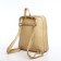 Women's backpack made of artificial leather with lightning, 3 pockets, beige color