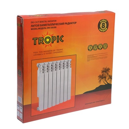 Tropic 500x80 mm radiator Bimetallic, 8 sections-9